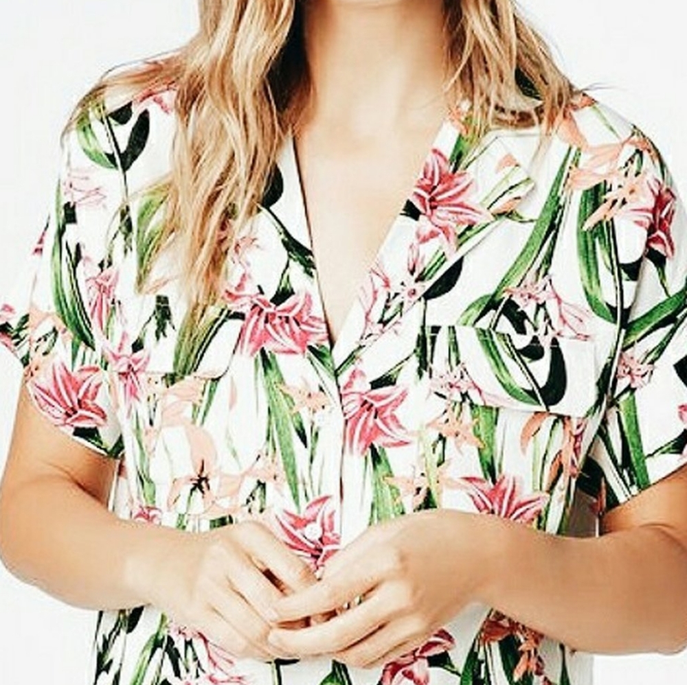 Vibrant Floral Button up Shirt